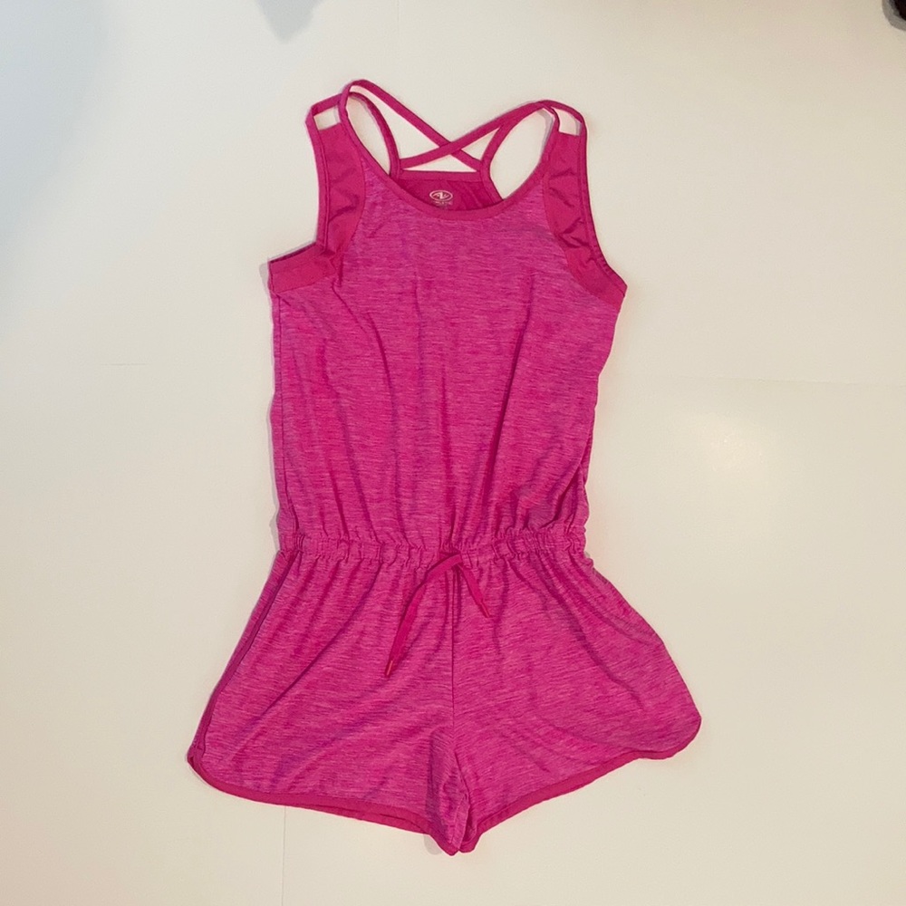 XXL (18) Girls Athletic Works Active Pink Romper
